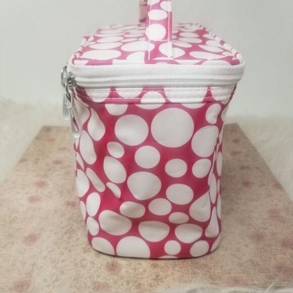PINK POLKA DOT MAKEUP BAG - Picture 3 of 10